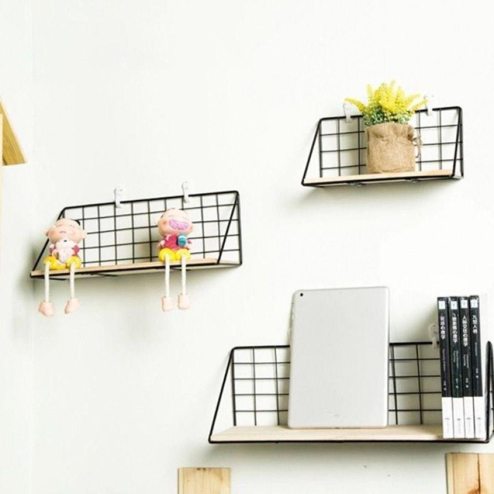 Настенный стеллаж для хранения без перфорации, сетка для душа, подвесная корзина, деревянная железная настенная полка для ванной комнаты