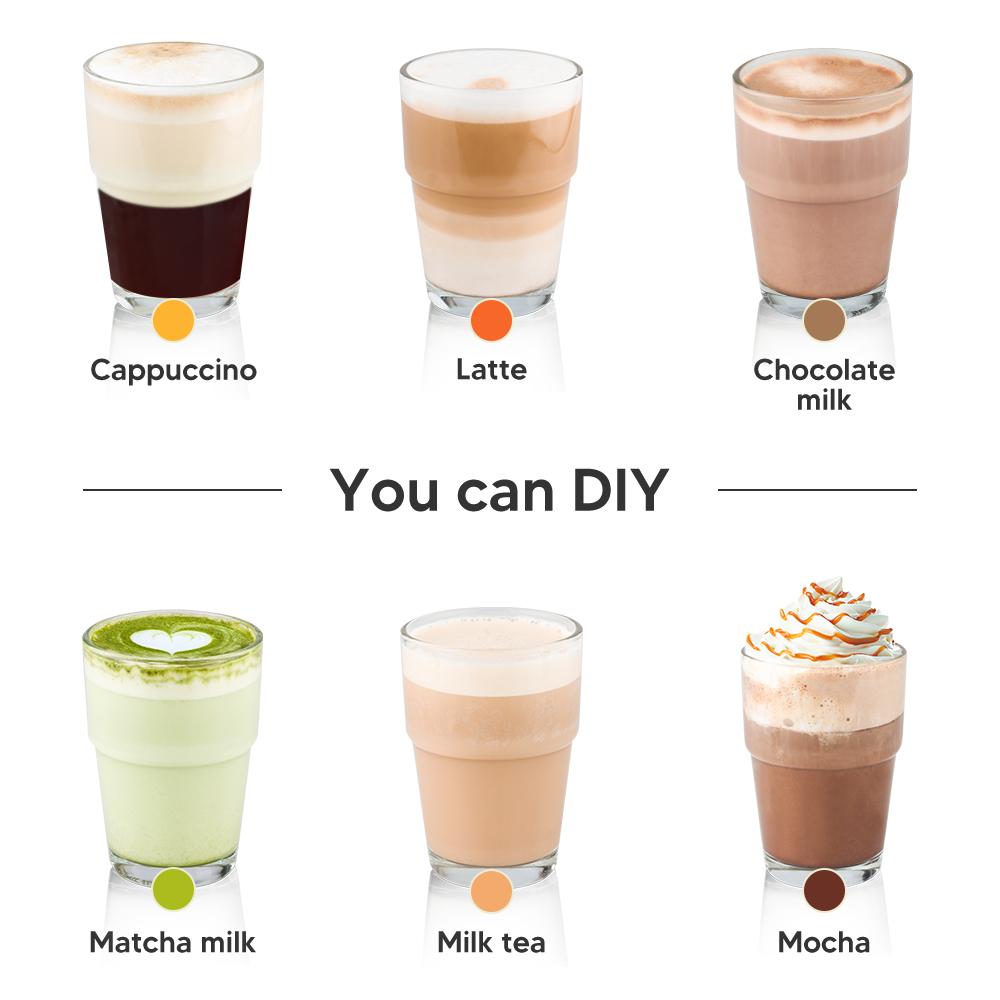 i Cafilas [YD06] + [HLB24] Многоразовый капсульный фильтр для кофе, многоразовая молочная пена, автоматические капсулы для крема, сделай сам, для DOLCE GUSTO Genio, Hibrew, MINI ME, GENIO