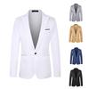 Spring Autumn Four Season Men's Light Luxury Suit Outwear Casual Business Trendy Suit Jacket Solid Color Classic Suit Button Up Costume Homme