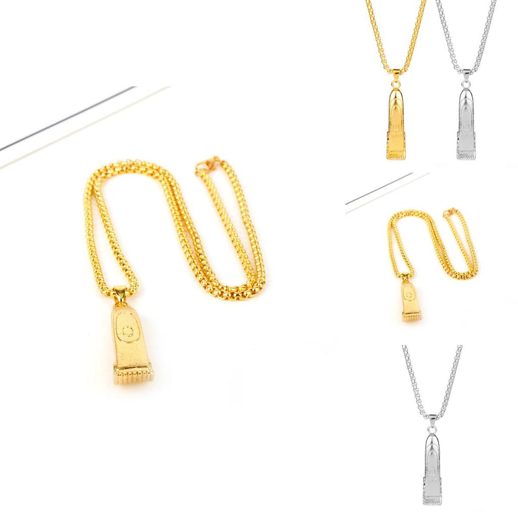 Ожерелье из металлического сплава с подвеской в виде машинки для стрижки волос для свадьбы и в качестве подарка сотруднику