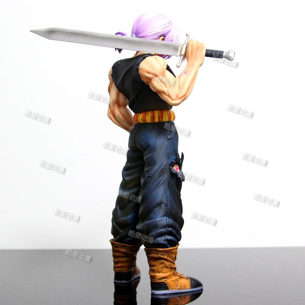 JJ Studio Фигурка Транкс Dragon Ball Z Стиль Меча Сменные Головы ПВХ 34см/13.39Дюйма Аниме Коллекционная Модель Подарок Декор