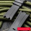Классический черный ремешок для часов Audemars и Piguet Royal Oak Strap FOR AP 15710 26470 резиновый ремешок для часов с пряжкой-пряжкой, силиконовый ремешок 28 мм