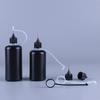 Diy Quilling Tool Empty Needle Tip Glue Bottle With Black Cap Liquid Dropper Containers With Silicone Rings For Crafting