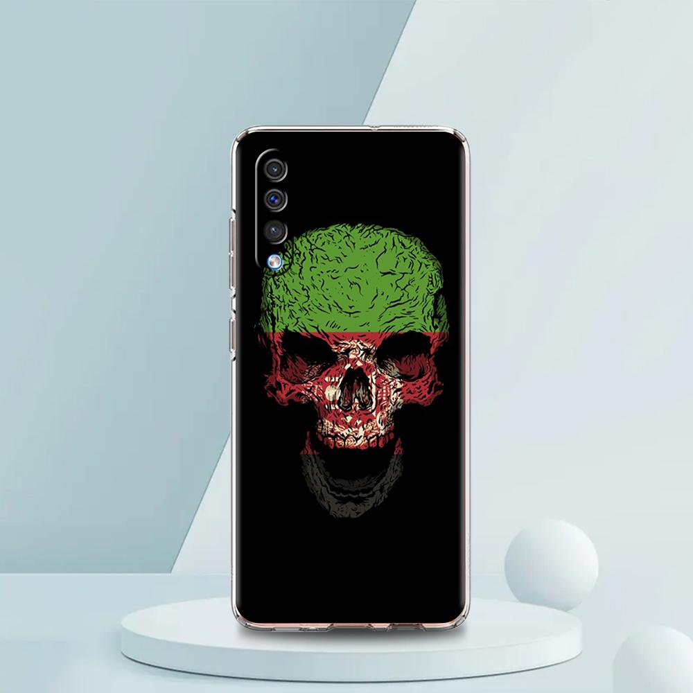 Прозрачный чехол для телефона с флагом Афганистана для Samsung Galaxy A12 A02 A03S A50 A70 A10 A10S A20 A30 A40 Роскошный мягкий чехол