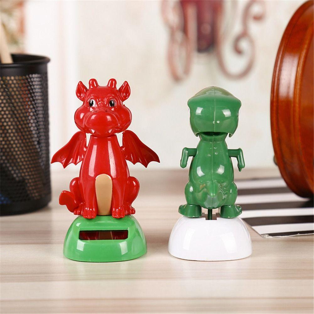 Toys Shaking Head Dinosaur Solar Dinosaur Figure Dinosaur Car Ornaments Car Dashboard Decor