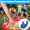6 шт. Инструмент для наполнения водяных шаров Быстрое наполнение Гаджет Легкое наполнение Водяной шар Самозапечатывающийся Наполнитель для водяных шаров Веселая семейная игрушка для водной битвы Подарки