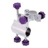 Durable Aluminum Alloy Fishing Rod Pole Holder Chair Clamp Bracket Tackle Accessory(Purple)