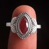 Kashmir Ruby Ring, Silver Charm Jewelry, Statement Jewelry, Handmade Ring, Silver Jewelry