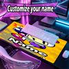 Custom Name Personalized PAC Pattern Mousepad, Laptop PC Desk Mat, Decorative Desk Mat for Home Keyboard Pad Gift