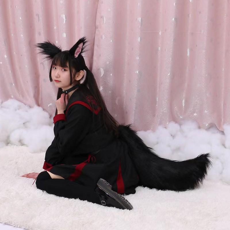 Handmade Plush Animal Ear Hair Clip Cosplay - Fox Wolf Cat Ears In Multiple Colors Anime Lolita Style