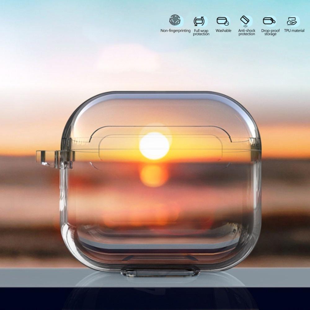 Прозрачный чехол для наушников INS для AirPods 3 Pro, мягкий защитный чехол из ТПУ для AirPods 2, чехол против падения