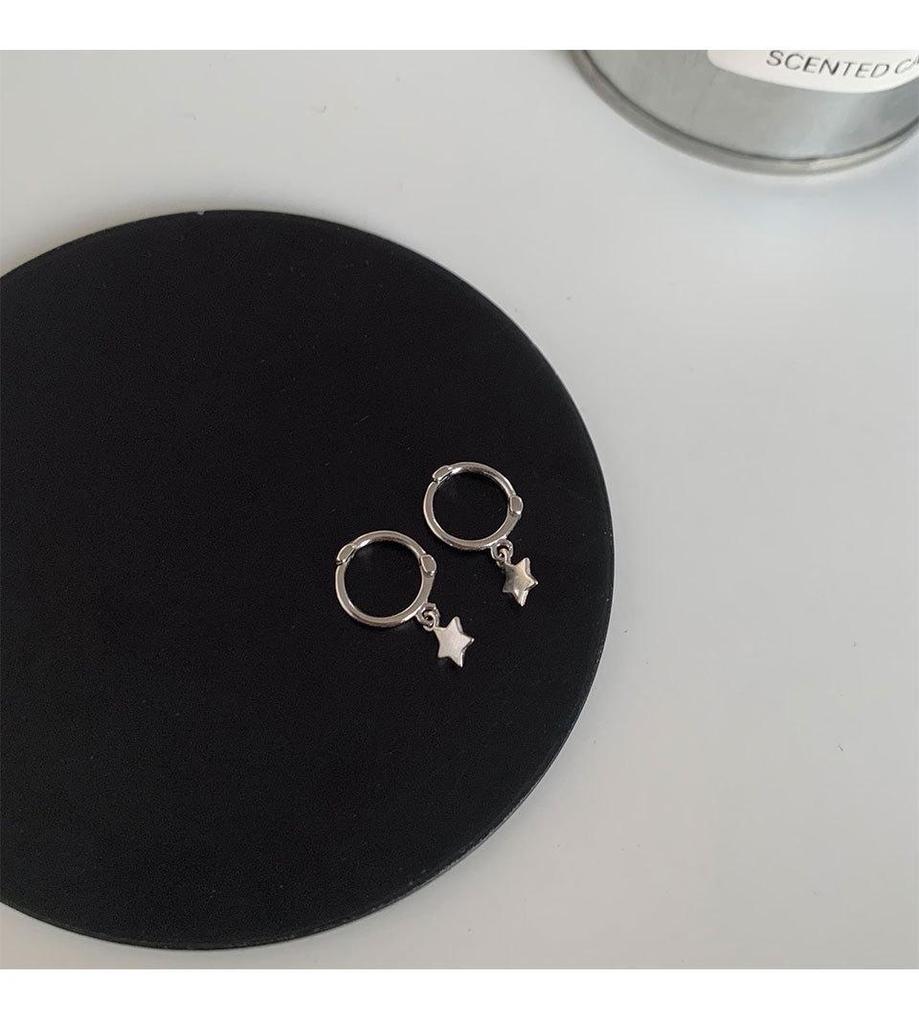 Серьги со звездой и крестом из стерлингового серебра 925 пробы: Элегантный и универсальный стиль Гонконга