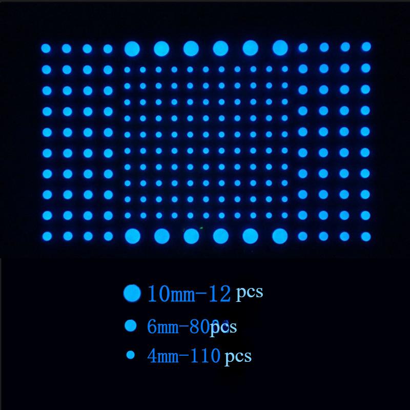 Glow-in-the-dark Stars Glow Wall Stickers Living Room Bedroom Switch Decoration Children's Room Dorm DIY Creative Glow-in-the Dark Stickers