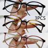 3Pcs New Arrival Computer Glasses Frame Women Men Anti Blue Light Round Eyewear Blocking Glasses Optical Spectacle Eyeglass