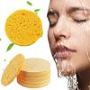 30Pcs Turmeric Kojic Acid Face Sponge Pores Cleaning Reusable Round Absorbent Compressed Makeup Removal Exfoliating SPA Face Cleansing Pad Kit