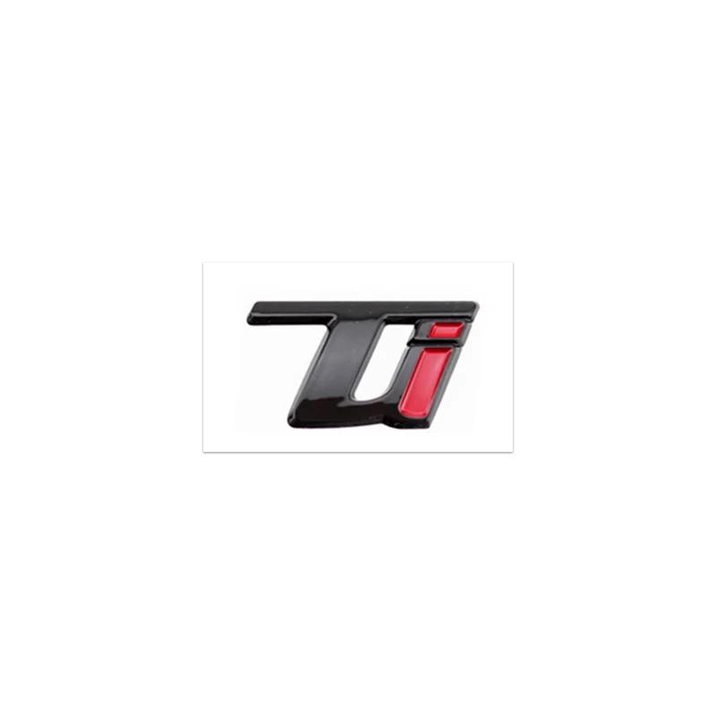 RZUD8 3D ABS Glossy silvery Black Q2 Q4 Ti Veloce Giulia Stelvio Letter Badge Trunk Emblem Car Stickers For Alfa Romeo Accessories