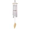 Wind Chimes 6pcs Aluminum Tubes Chimes Simple European Style Windbells Melodious Soothing Sound for Outdoor Indoor