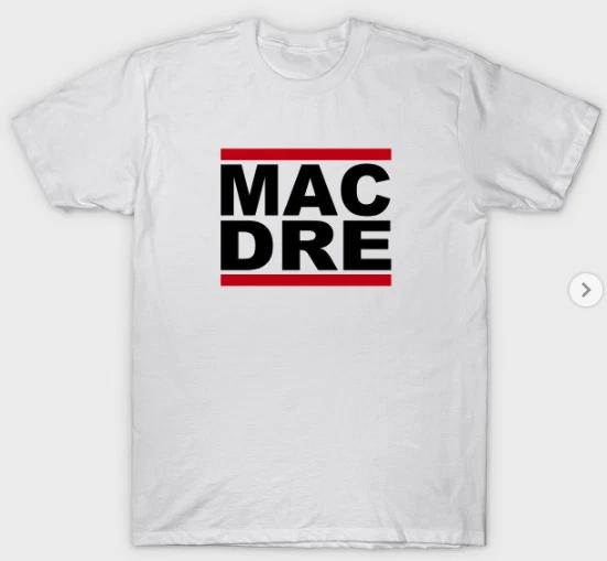 Футболка Mac Dre Взрослая S-3XL Белая Фан-арт Артист из Залива Рэпер Групповая футболка