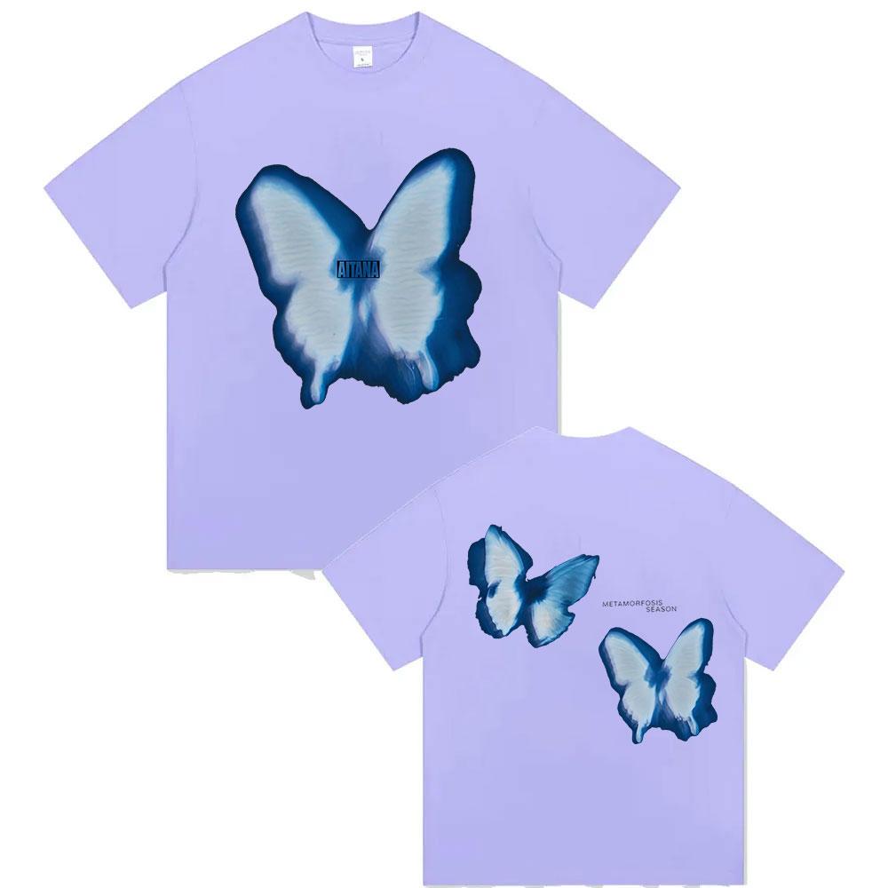 Singer Aitana Metamorfosis Album Tour 2025 Print T Shirts Unisex Womens Summer Fashion Cotton Short Sleeve Tshirt Fans Streetwear