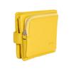 Soft Leather Wallet 56222 Chrome Bi-fold Yellow_T40