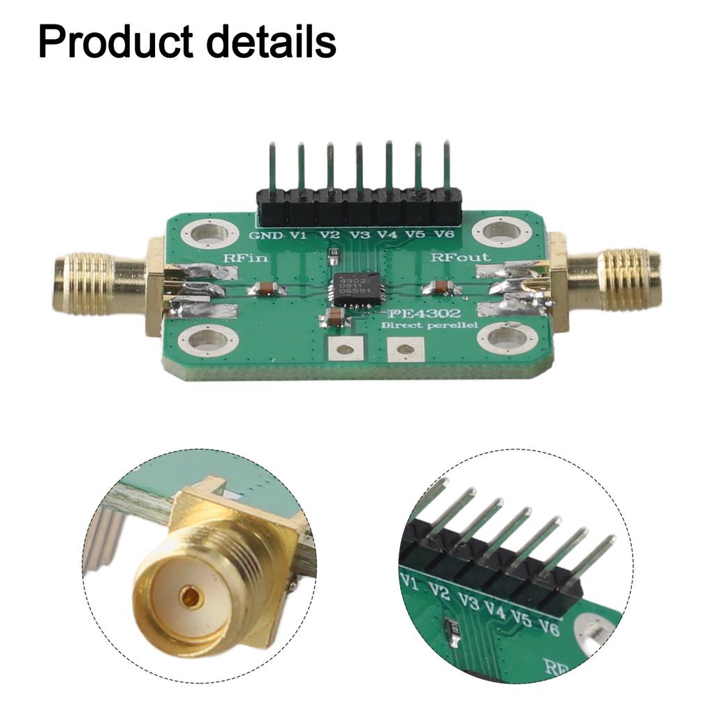 PE4302 CNC Attenuator Module Parallel Immediate Mode 1MHz-4GHz PE4302 CNC RF Attenuator Module For SMA-Female Electrical Tool