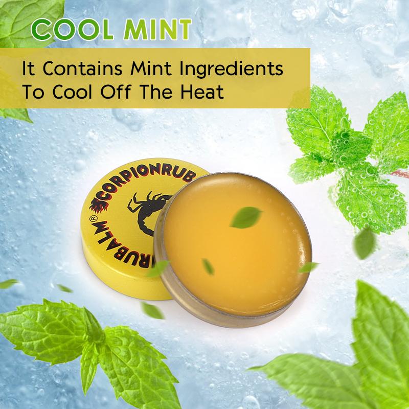 10 шт. 4 г охлаждающее масло бальзама скорпиона мята снимает головную боль головокружение простуда мазь освежает укусы комаров против зуда уход за здоровьем