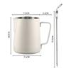 350/600ml Coffee Milk Frothing Pitcher Stainless Steel Jug Latte Art Milk Frother Pitcher Espresso Steaming Coffee Accessories