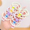 New Ice Cream Color High Elastic Hair Ties - Damage-Free Candy Color Rubber Bands for Girls
