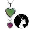 Color -Changing Love Photo Box Necklace Copper Peach Heart Pendant Necklace Women Stainless Steel Chain Jewelry