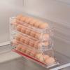 Кухня Прозрачный Rolling Egg Home Finishing Food Storage Box Холодильник Артефакт Боковая дверь Полка Подставки