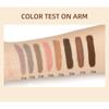 QIBEST Matte Liquid Eyeshadow Liquid Matte Finish Face Nude Earth Color Three-dimensional Eye Cheeks