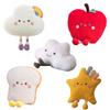 Ultra-soft Crystal Fleece Stuffed Fruit And Bread Plush Toys For Sleeping And Snuggling