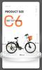 DYU C6 36V 350W Electric Bike - 80km Pedal Assist, Steel Frame & 26" Wheels for Long-Range Commuting