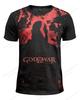 TV Game God of War 3D Printed T-shirt Summer Men's Fashion Round Neck Top Harajuku Street Short Sleeve Clothing