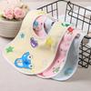 1Pcs Baby Cartoon Snap Waterproof Bib Super Soft Baby Bib Newborn Crystal Velvet Saliva Towel