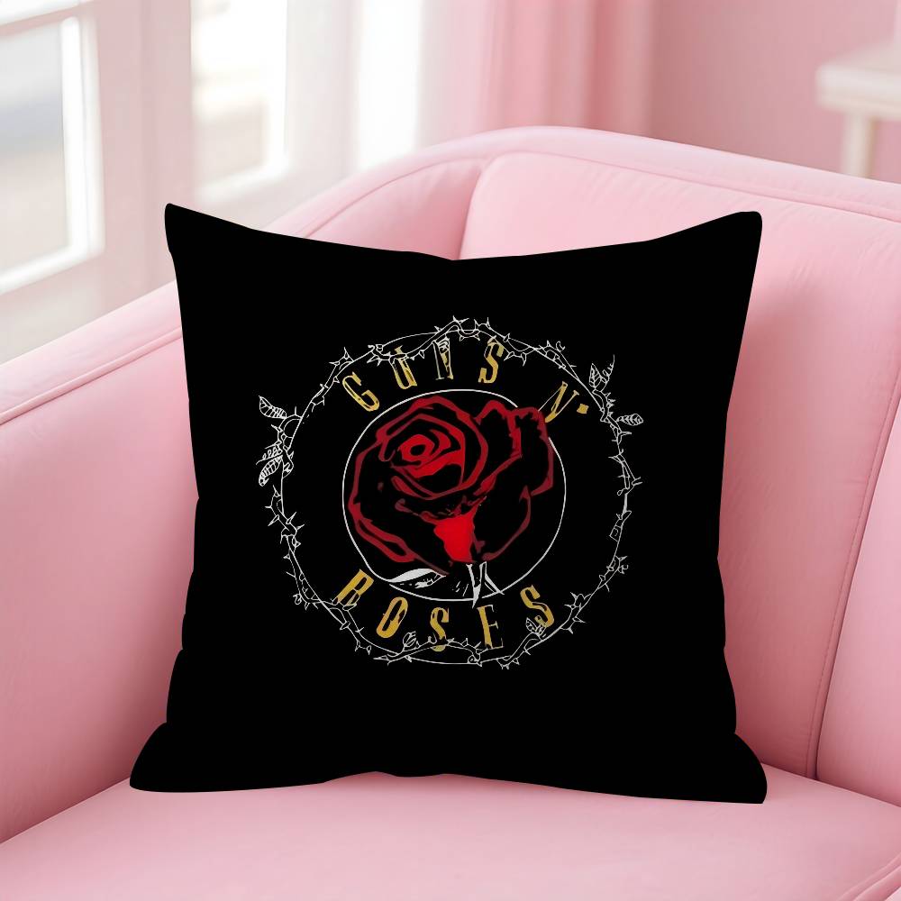 Rock Music Band GGuns N Roses Personalized Pillow Dust Cover Bedroom Kids Party Decoration Pillowcase Birthday Children Gift
