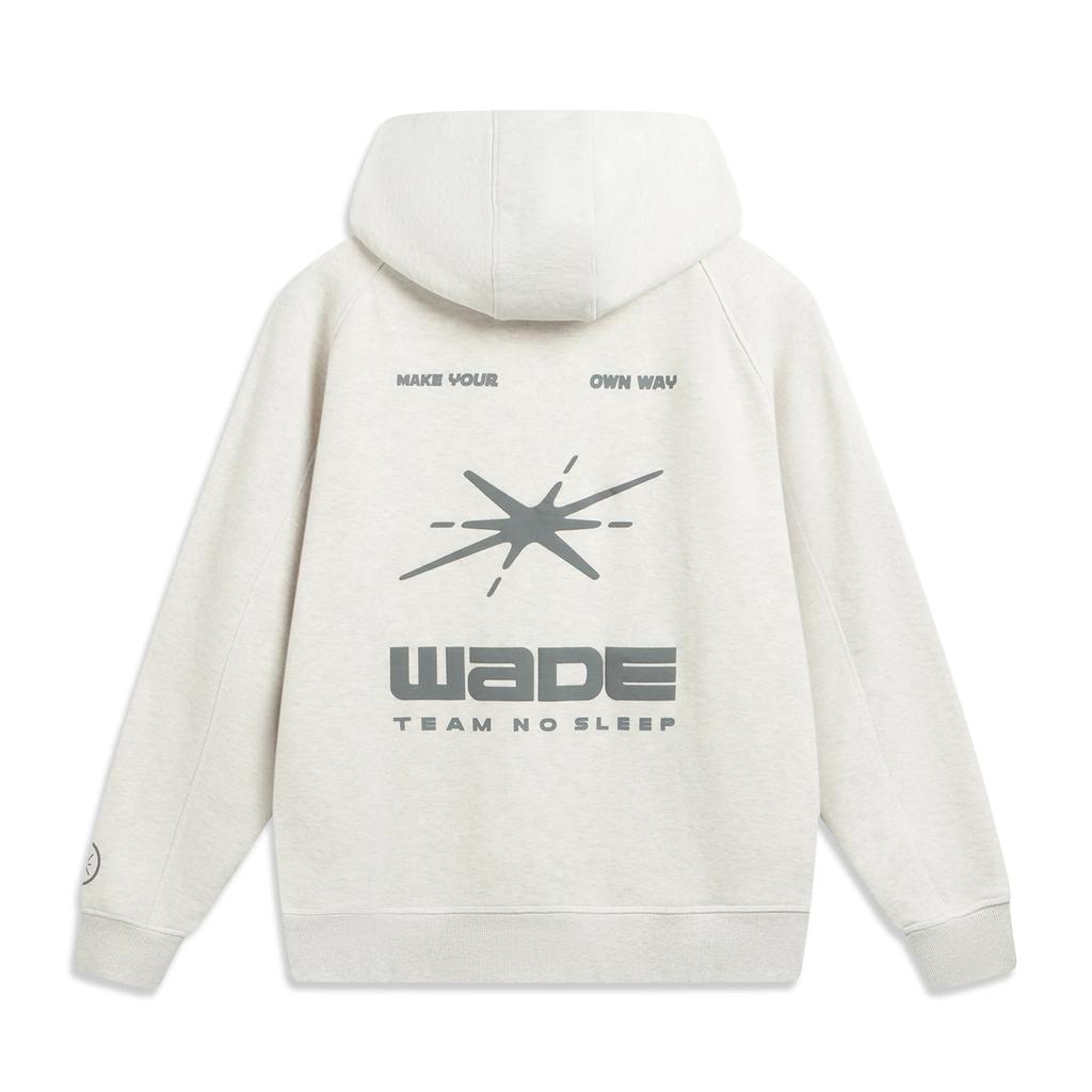 Пуловер с капюшоном серии Wade от Li Ning, повседневная толстовка с надписью, мужская толстовка AWDV731-2