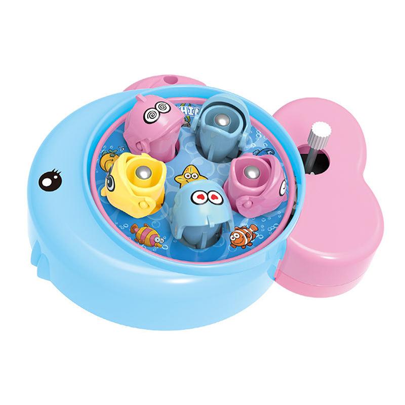 Mini Magnetic Rotating Fishing Toy With Cute Cartoon Design And Gachapon Function Perfect For Kids Family Play Gifts