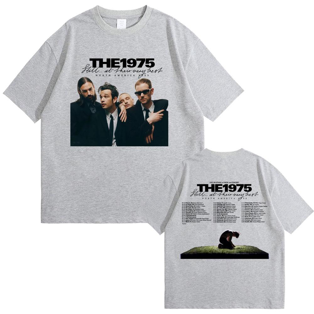 Альтернативная рок-группа The 1975 Все еще на пике формы Тур по Северной Америке Футболка Унисекс Повседневная Хлопок Винтажные Футболки Топы