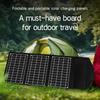A Foldable Solar Panel Portable Solar Charger with Dual USB Ports, Suitable for Portable Power Stations, Power Banks,