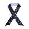 100% Natural Mulberry Silk Long Scarf Solid Color Neckerchief Hair Ties Bag Ribbon Headband Hair Ornament Female Strip Scarves