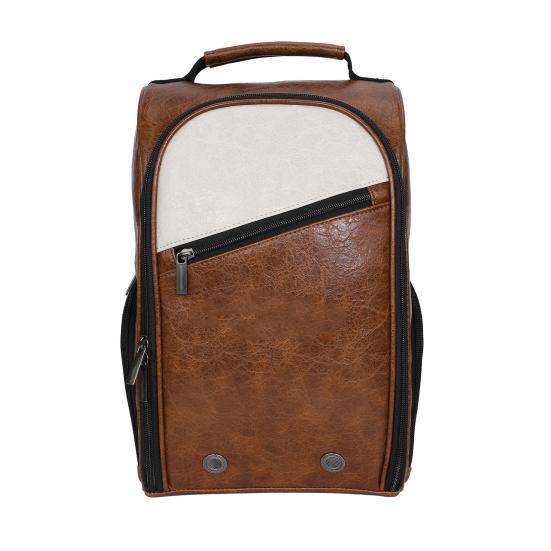 Сумка для обуви для гольфа с застежкой-молнией, большая вместимость, водонепроницаемая, износостойкая, спортивная сумка с ремешком и боковым карманом для аксессуаров