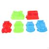 6 Pieces Of Plastic Colorful Vehicle Kids Beach Sandcastle Toy Set, Vehicle, Truck, Train