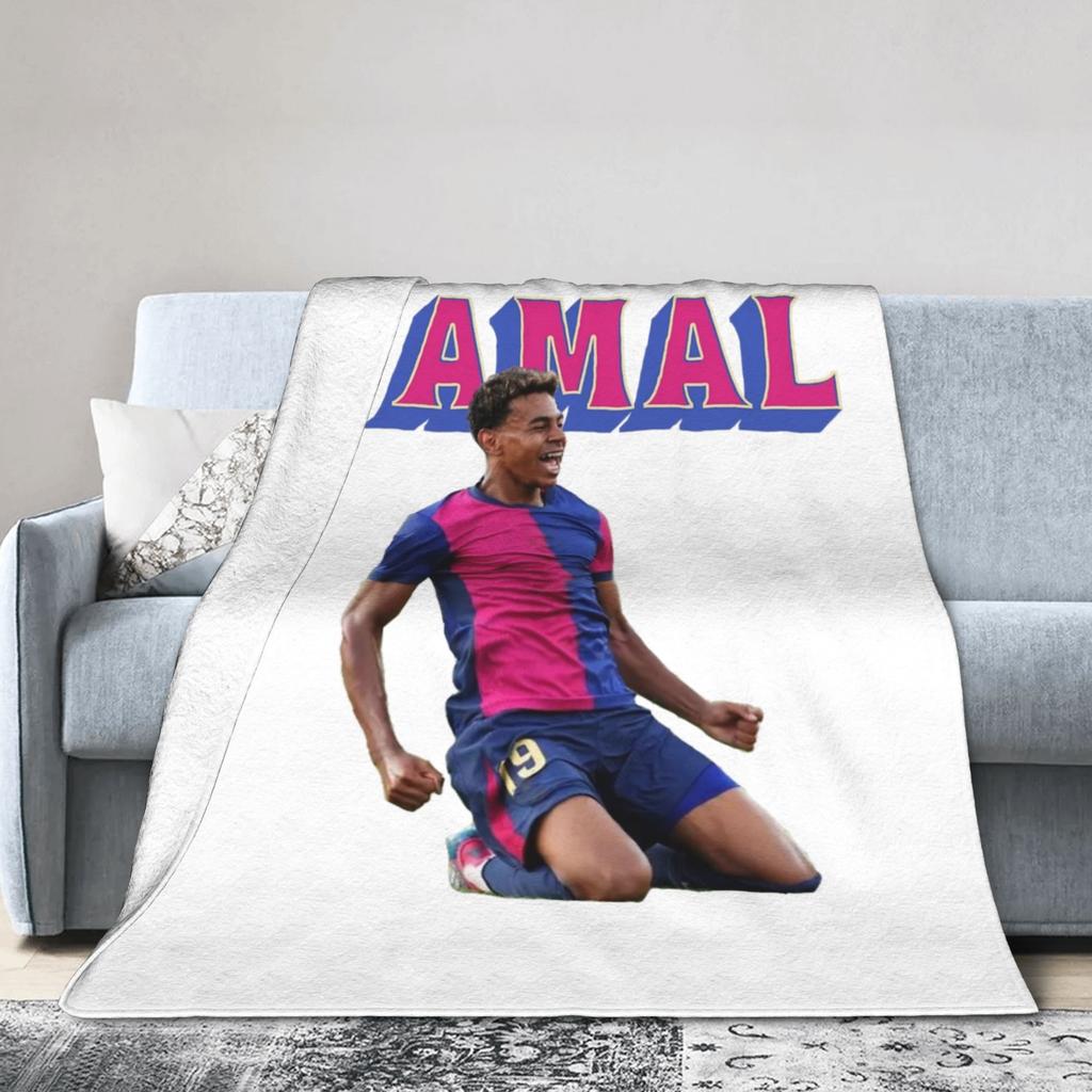 Ламин Ямаль Одеяла Футбол Футбол Фланелевое Новинка Теплое Плед для Дома Ресторана Текстильный Декор
