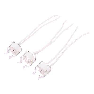 3 шт. Mr16 Gu5.3 G5.3 гнездо Mr16 гнездо патрон лампы с кронштейном светодиодный галогенный Gu5.3 гнездо лампы белый 10 см силиконовый кабель