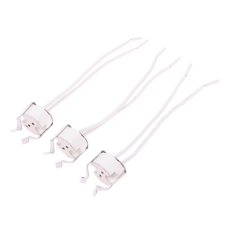 3 шт. Mr16 Gu5.3 G5.3 гнездо Mr16 гнездо патрон лампы с кронштейном светодиодный галогенный Gu5.3 гнездо лампы белый 10 см силиконовый кабель