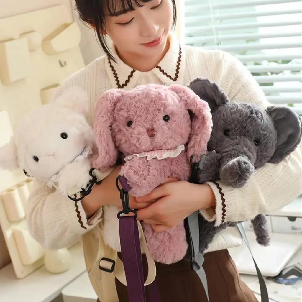 Плюшевый рюкзак с милым медведем, кавайная модная плюшевая кукла, меховая сумка, детская сумка, мини-рюкзак, сумки, подарки для подруги