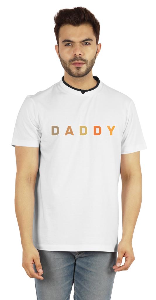 Inkmeso Мужская футболка с круглым вырезом и V-образным вырезом с надписью Daddy Tshirt For Dads Jersey