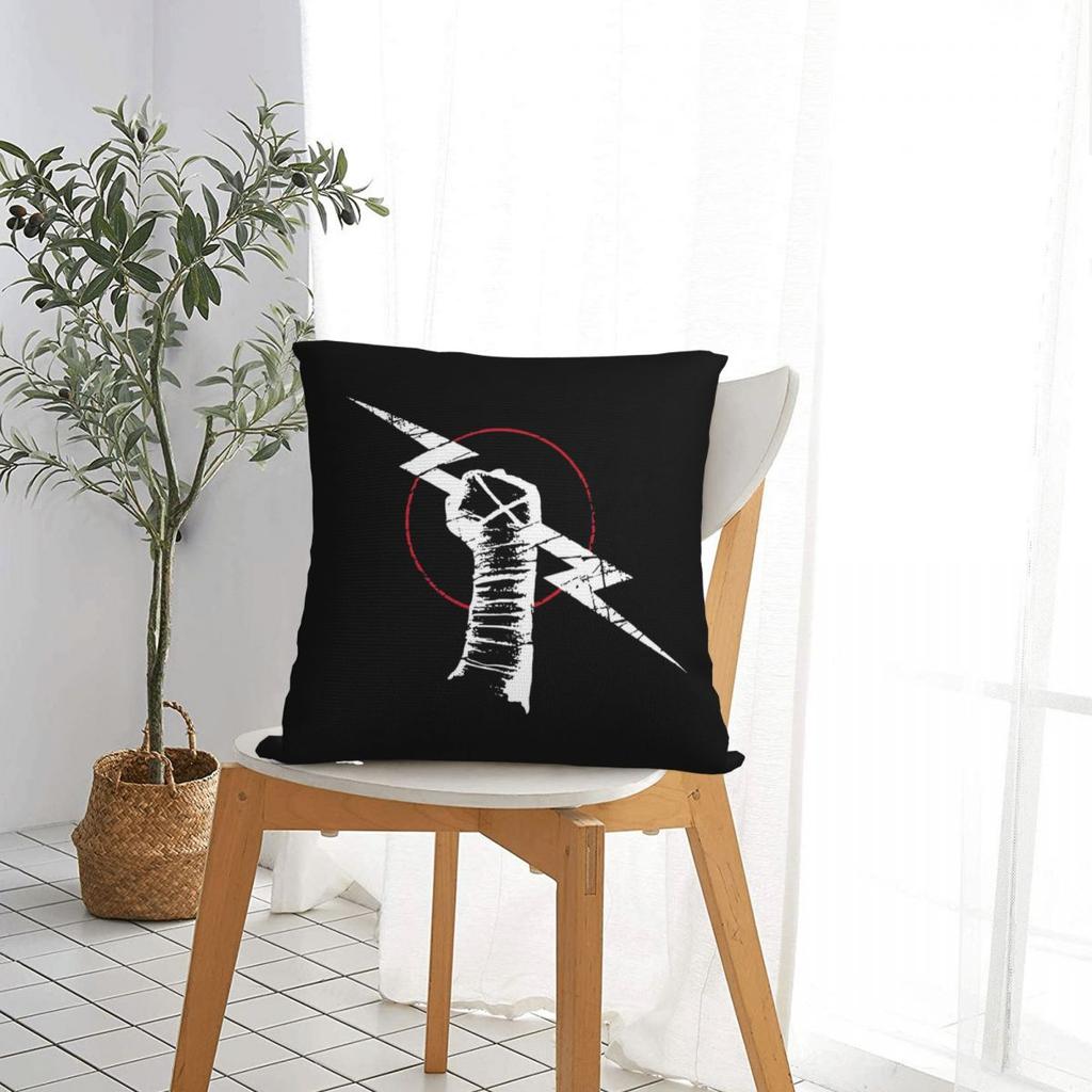 Cm Punk Logo Square Pillowcase Pillow Cover Cushion Throw Pillow For Home Bedroom Car