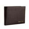 Wings Men' Genuine Cowhide Leather Wallet with Flip Flap Brown